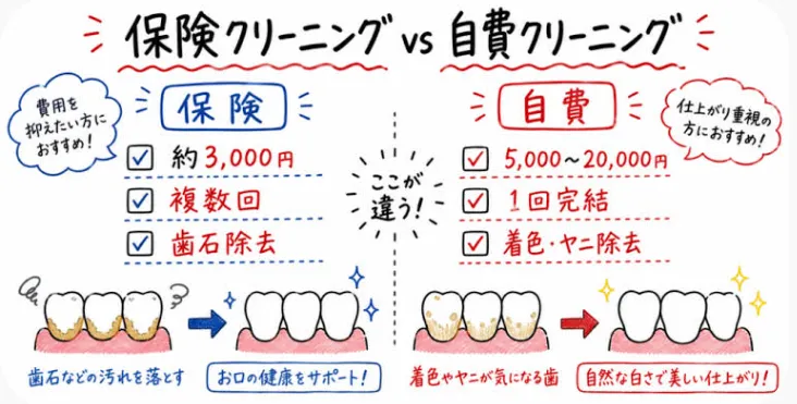 歯のクリーニングは保険適応？保険治療では着色を落としてもらえない！？